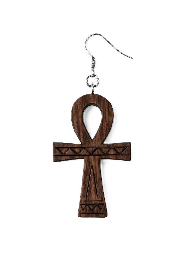 Key of Life Ebony Earrings